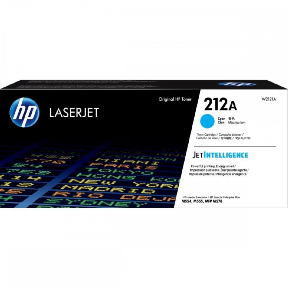 HP 212A Original LaserJet Toner Cartridge Cyan (W2121A) (HPW2121A)