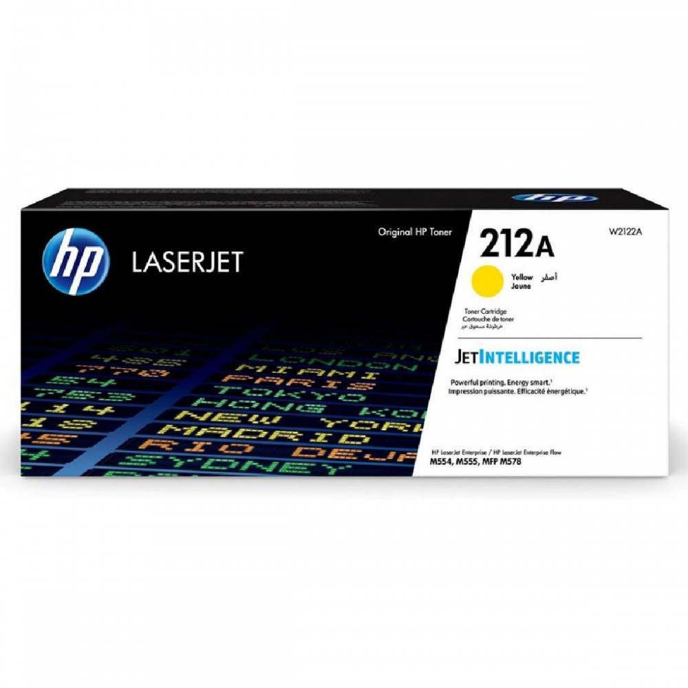 HP 212A Original LaserJet Toner Cartridge Yellow (W2122A) (HPW2122A)