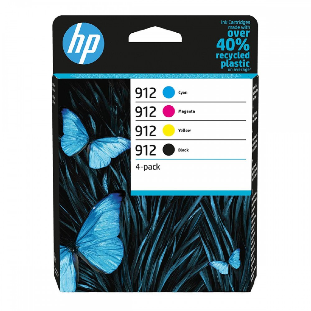 HP Μελάνι Inkjet 912 4-Pack CMYK (6ZC74AE) (HP6ZC74AE)