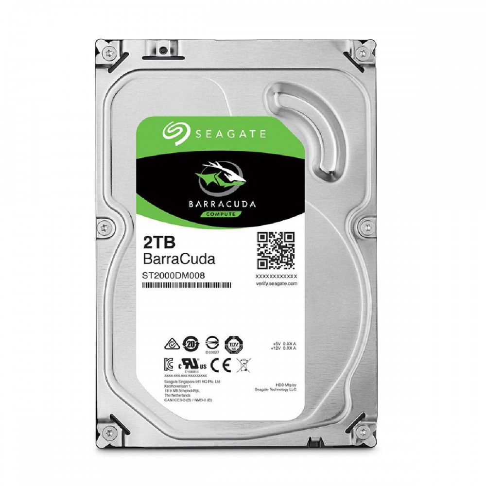 Εσωτερικός Σκληρός Δίσκος SEAGATE 3.5' 2TB Sata III Barracuda (ST2000DM008) (SEAST2000DM008)