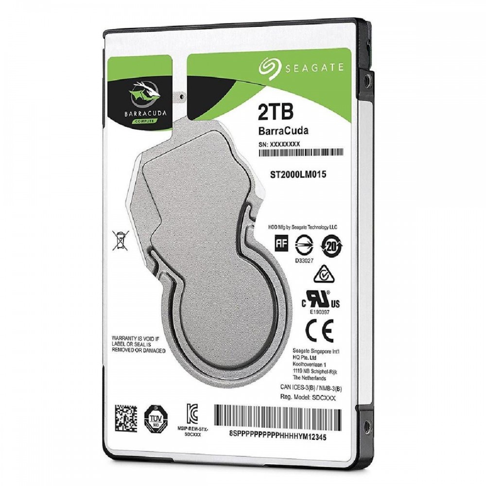 Εσωτερικός Σκληρός Δίσκος SEAGATE 2.5' 2TB Sata III Barracuda (ST2000LM015) (SEAST2000LM015)