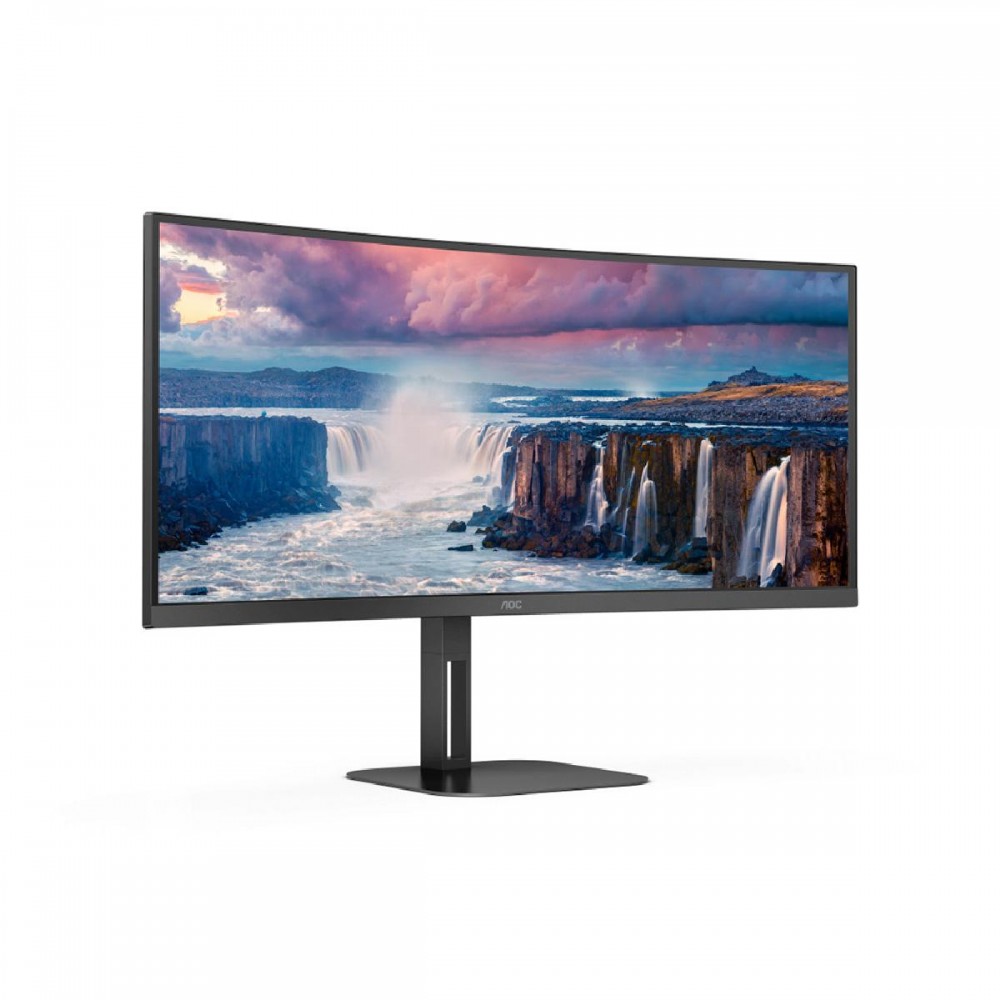 AOC CU34V5C/BK Curved VA Monitor 34' with speakers (CU34V5C/BK) (AOCCU34V5C)