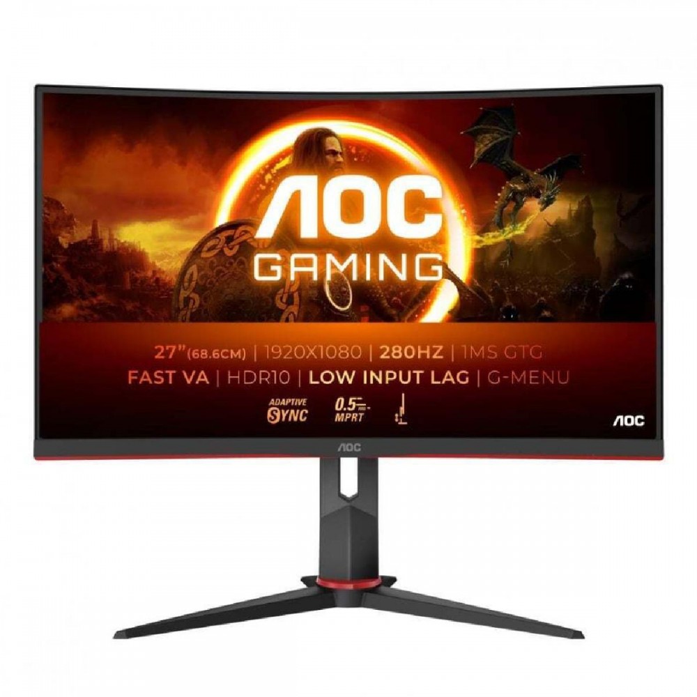 AOC C27G2Z3/BK FHD Ergonomic Gaming Monitor 27