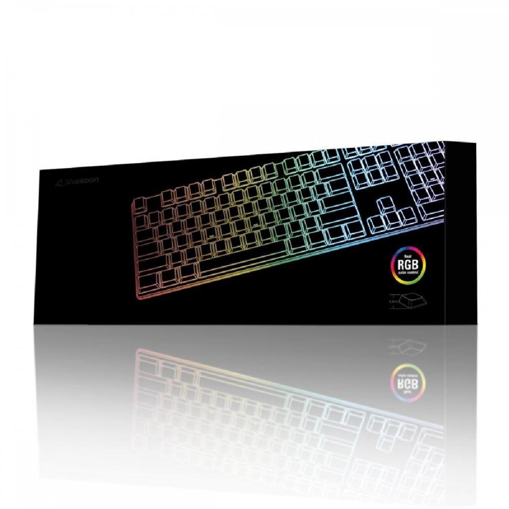 Sharkoon PureWriter TKL RGB Gaming Μηχανικό Πληκτρολόγιο Tenkeyless με Kailh Red διακόπτες και RGB φωτισμό Αγγλικό US (PUWRTKLRGBRD) (SHRPUWRTKLRGBRD)