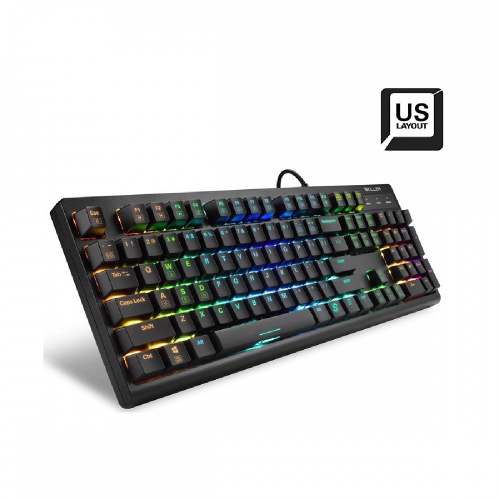 Sharkoon Skiller SGK30 Gaming Mechanical Keyboard Custom Blue Switch RGB English US (27601043) (SHR27601043)