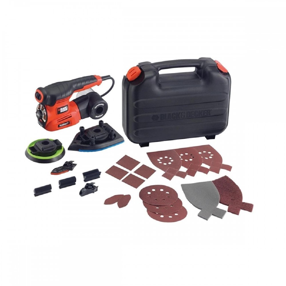 Black and Decker KA280K Πολυτριβείο 220W με Ρύθμιση Ταχύτητας και με Σύστημα Αναρρόφησης (KA280K-QS) (BDEKA280K-QS)