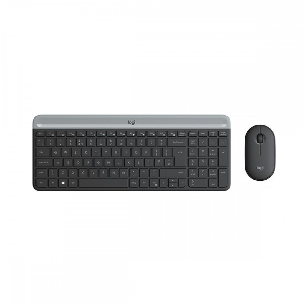 Logitech MK470 Slim Wireless Combo Graphite,US International (Qwerty) (920-009204) (LOGMK470GRPH)