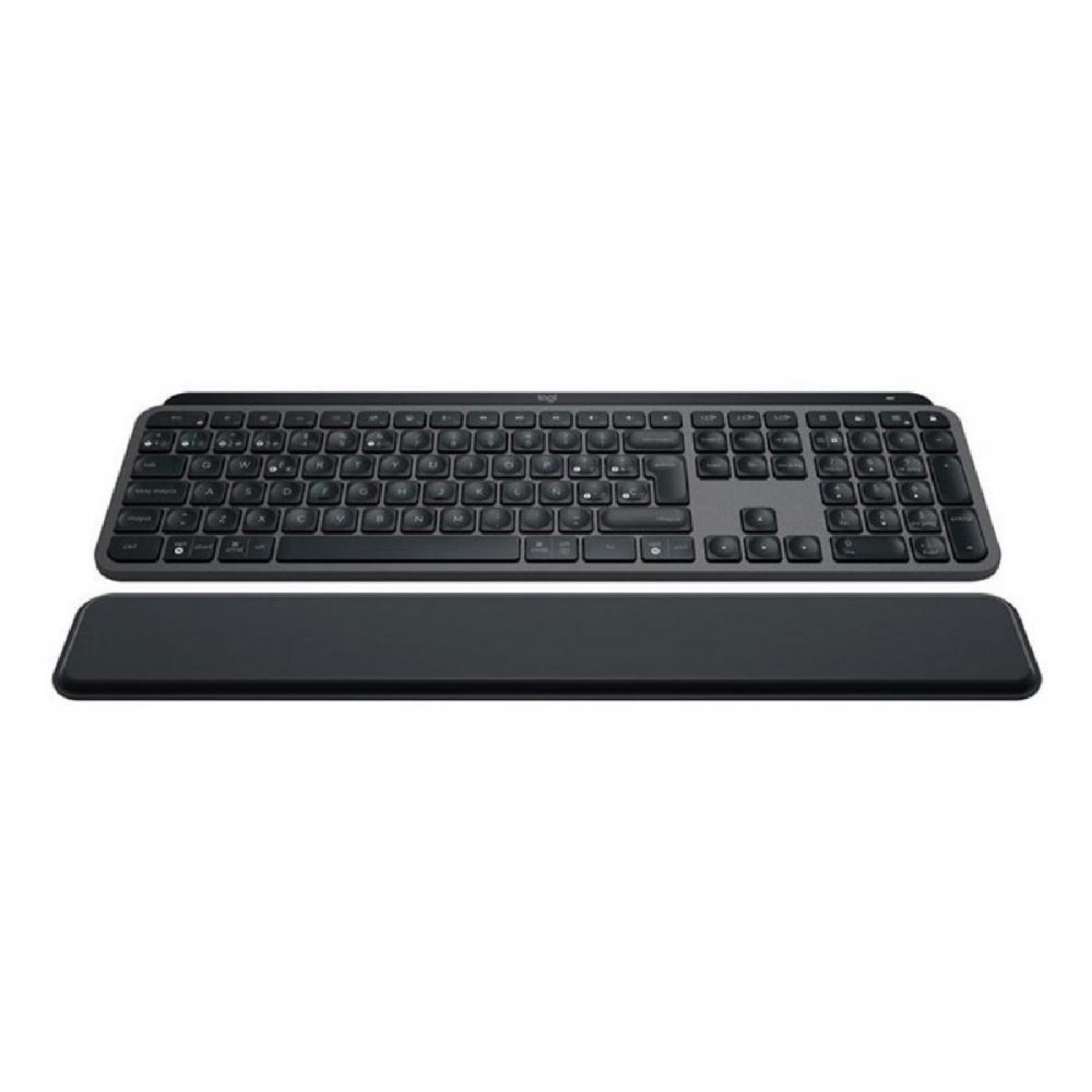 Logitech MX Keys S Plus Ασύρματο Bluetooth Πληκτρολόγιο US Graphite with Palm Rest (920-011589) (LOGMXKEYSSPLUS)