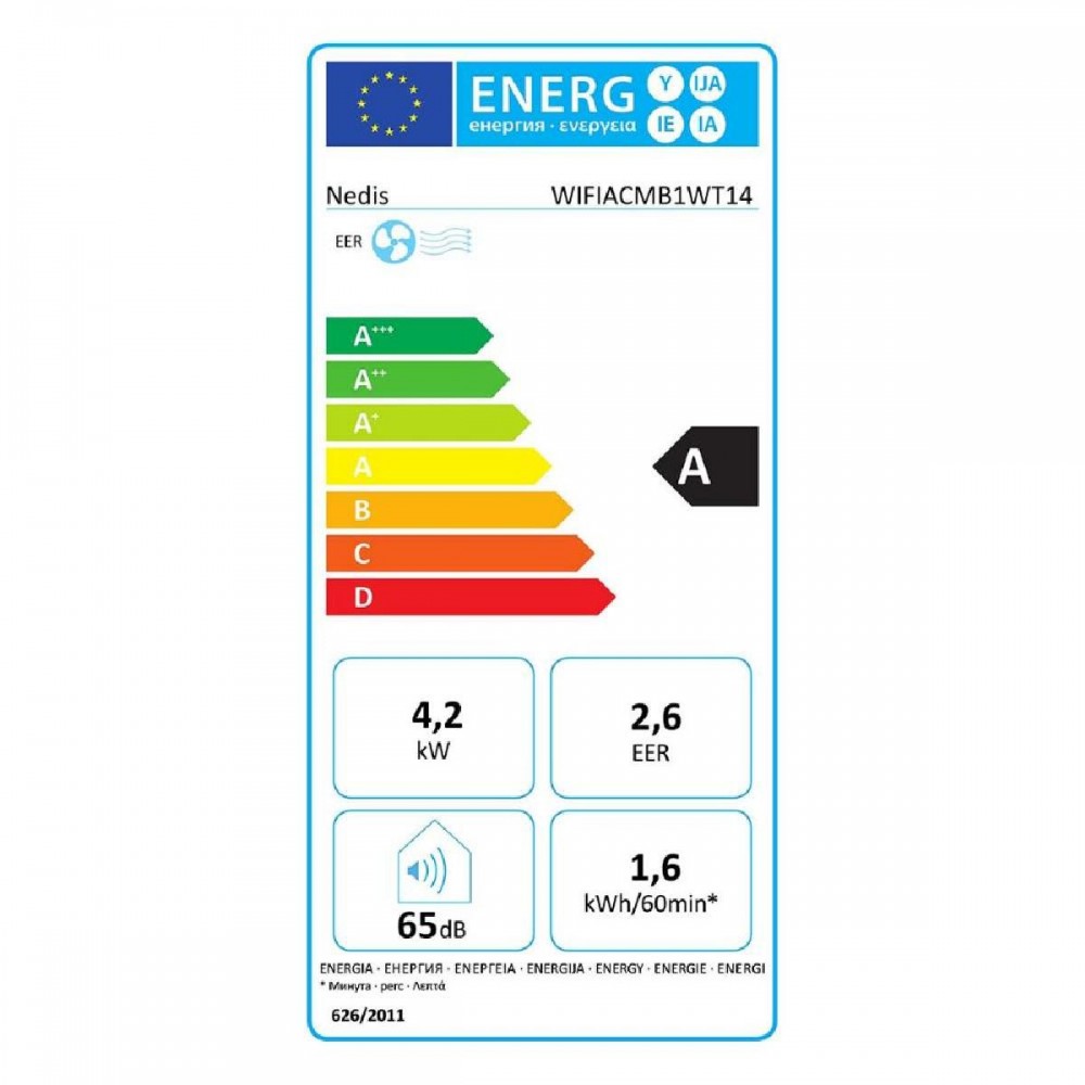 Nedis SmartLife Φορητό Κλιματιστικό 14000 BTU (WIFIACMB1WT14) (NEDWIFIACMB1WT14)