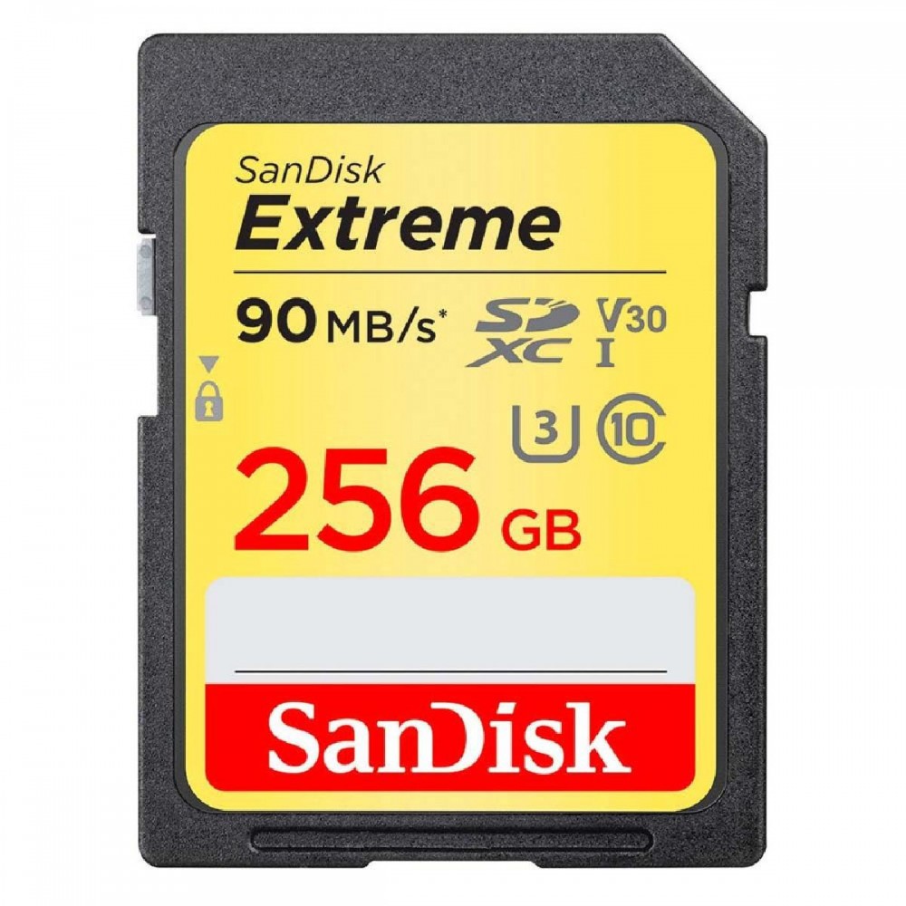 Sandisk Exrteme SDXC 256GB Class 10 U3 V30 UHS-I (SDSDXWV-256G-GNCIN) (SANSDSDXWV-256G-GNCIN)