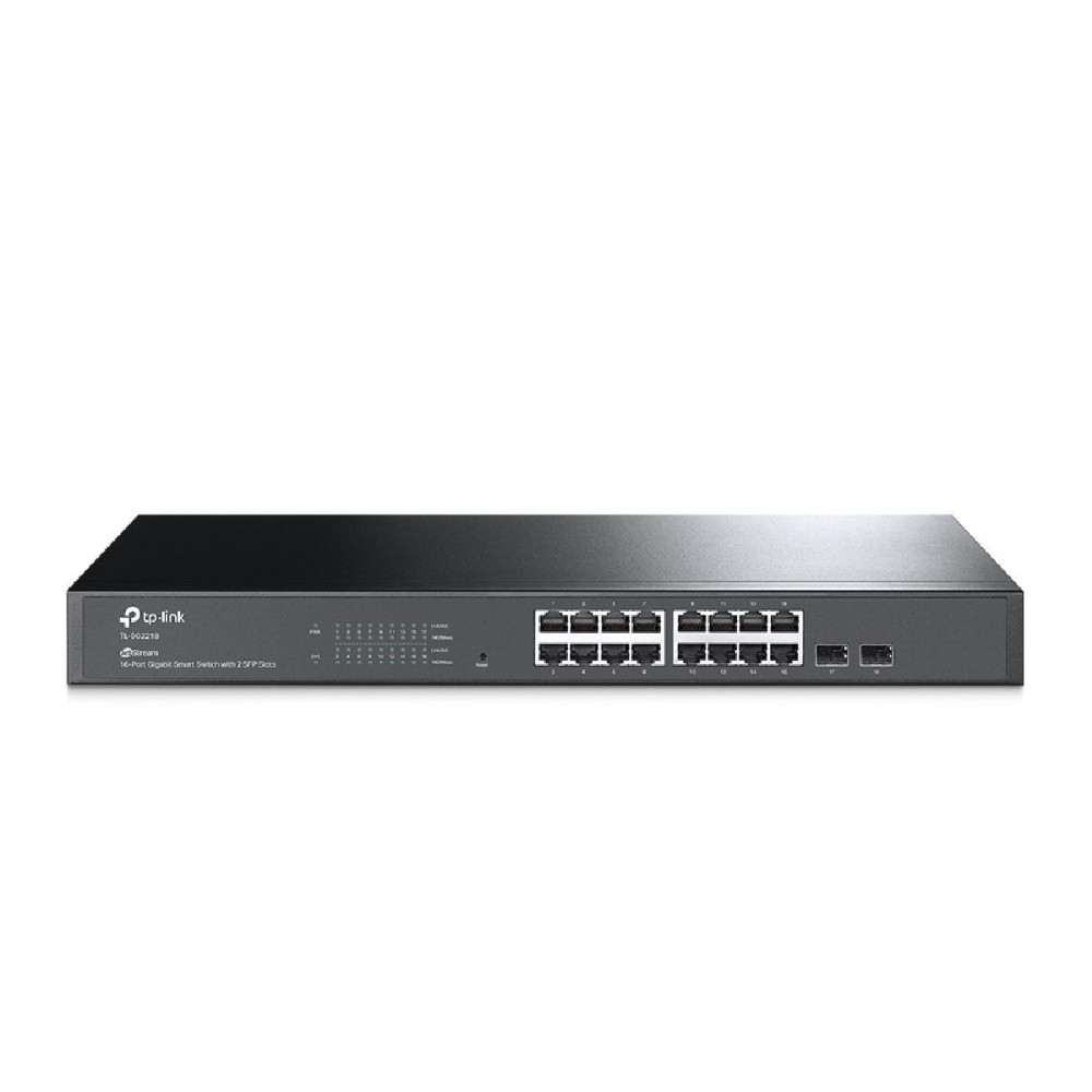 TP-LINK JetStream 16-Port Gigabit Smart Switch with 2 Gigabit SFP Slots (TL-SG2218) (TPTL-SG2218)