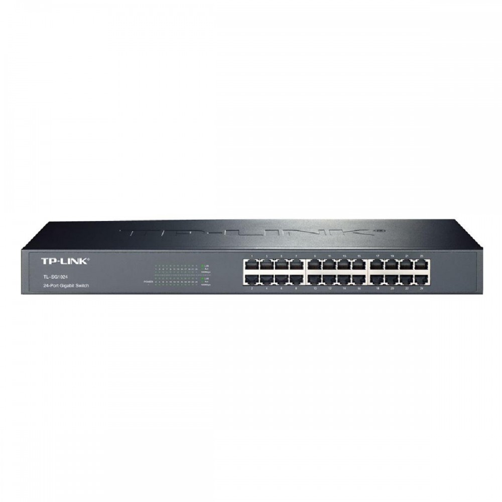 TP-LINK 24-Port Gigabit Desktop/Rackmount Unmanaged Switch V9 (TL-SG1024D) (TPTL-SG1024D)