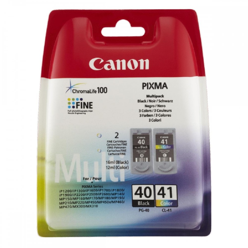 Canon Μελάνι Inkjet PG 40 & CL 41 Black & Colour (0615B043) (CANPG-40MPK)