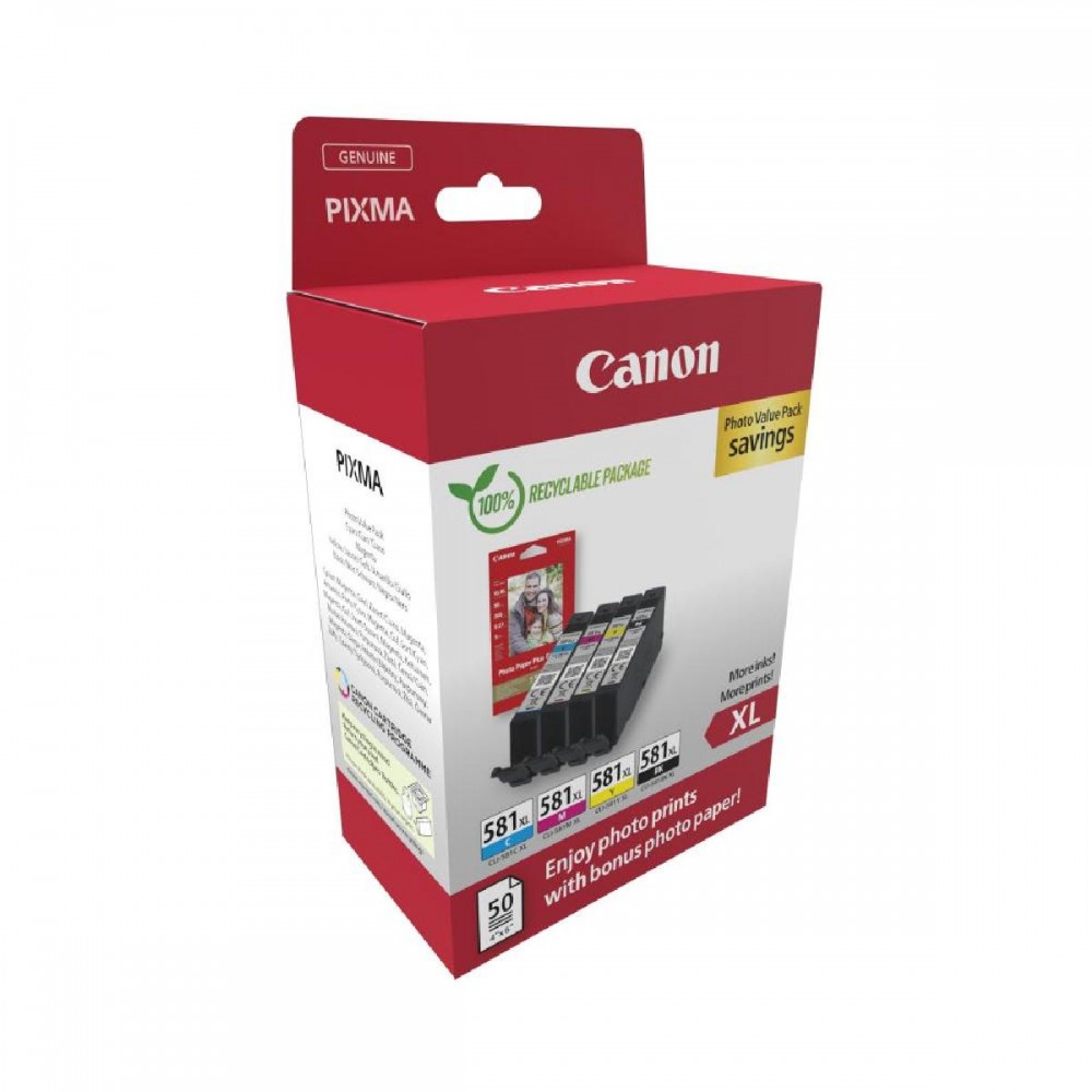 Canon Μελάνι Inkjet CLI-581XL CMYK (2052C006) (CANCLI-581XLMP)