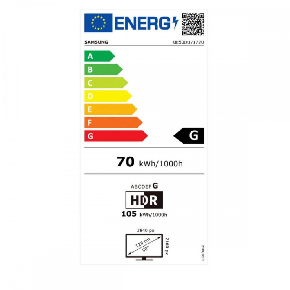 Samsung UE50DU7172UXXH Smart Τηλεόραση 4K UHD LED HDR 50