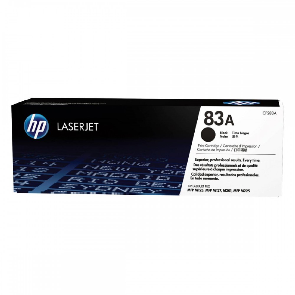 HP Toner 83A LJ PRO M127/125 Black (1.5k) (CF283A) (HPCF283A)