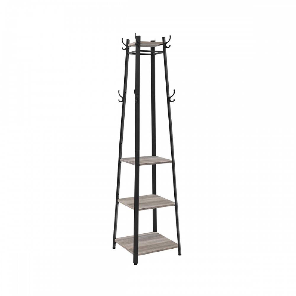 Vasagle Coat Rack with 3 Shelves 43 x 43 x 180 cm (LCR080B02) (VASLCR080B02)