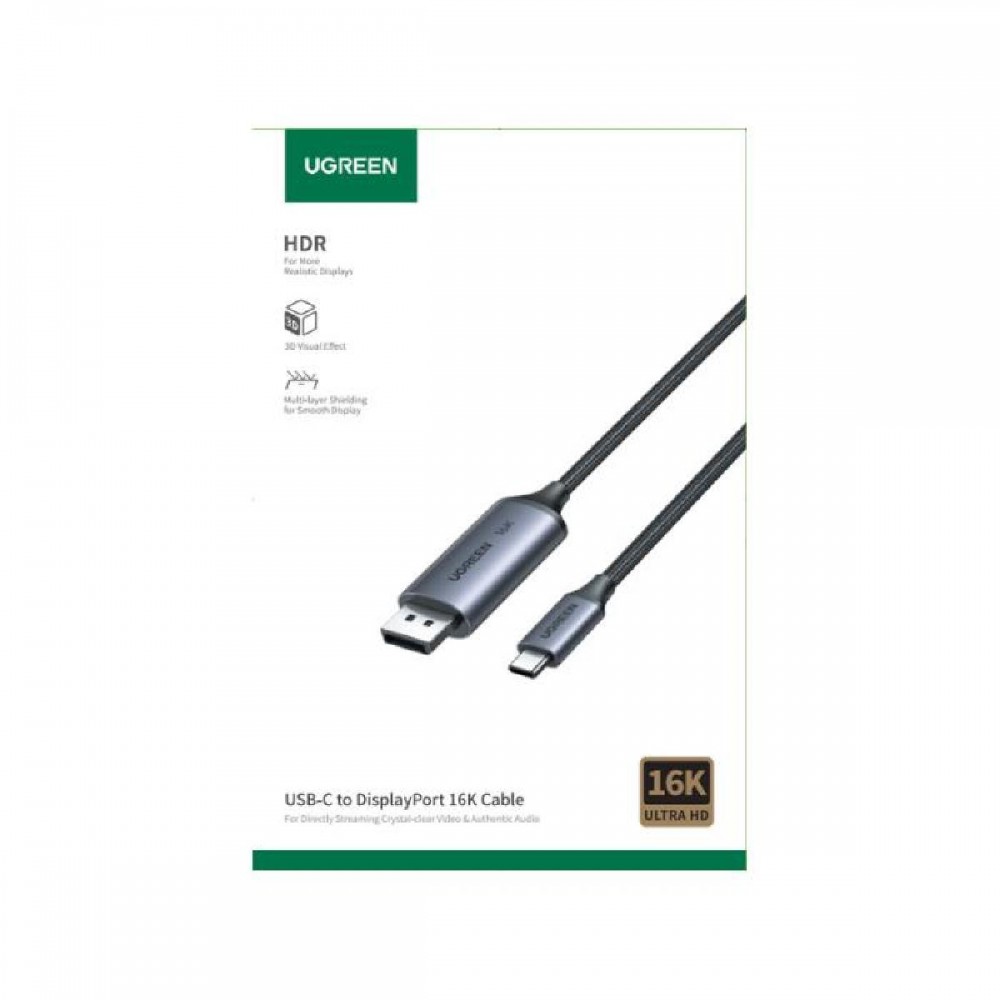 Cable Type-C to DP 16K/30Hz 2m UGREEN CM707 25865