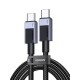 Charging Cable UGREEN 100W L512 TYPE-C/TYPE-C Black 1m 45063 5A