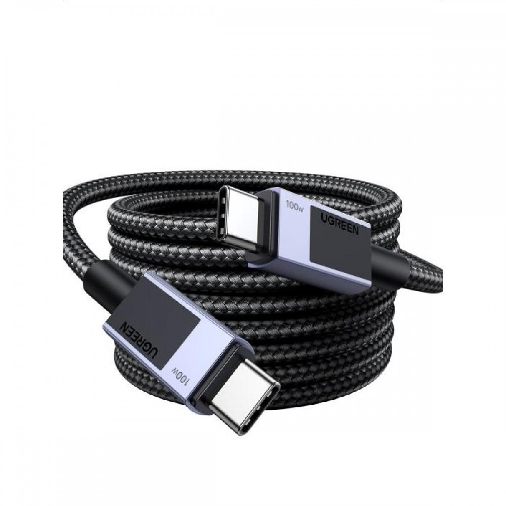 Charging Cable UGREEN 100W L512 TYPE-C/TYPE-C Black 2m 45064 5A