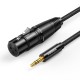 Cable Audio XLR to 3.5mm F/M UGREEN AV182 20244 2m