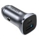 Car Charger UGREEN CD130 18W PD+USB QC3.0 Silver 30780