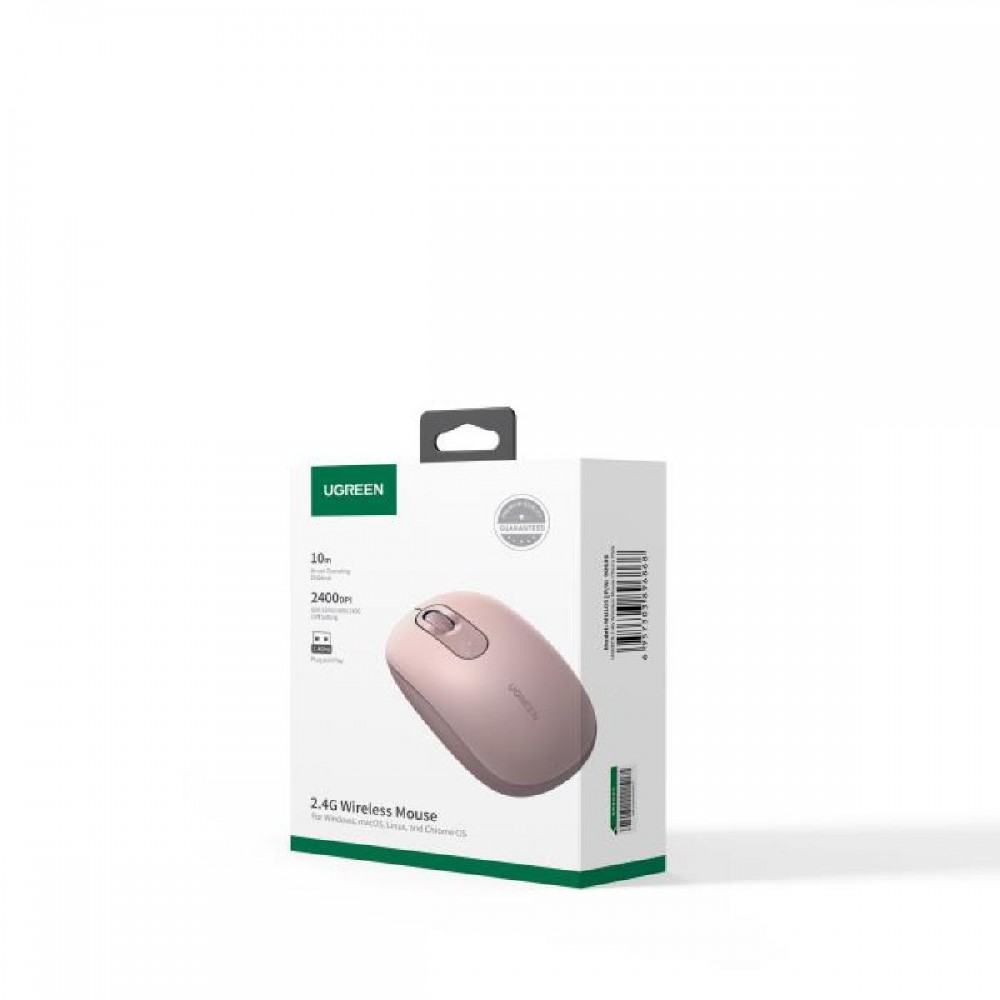 Mouse Wireless UGREEN MU105 Pink 90686