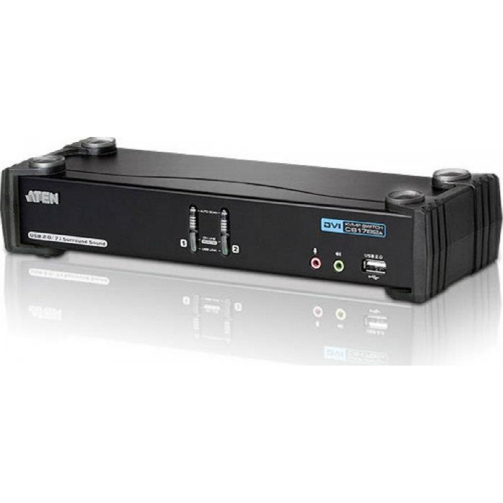 ATEN 2 PORT USB 2.0 DVI KVMP SWITCH