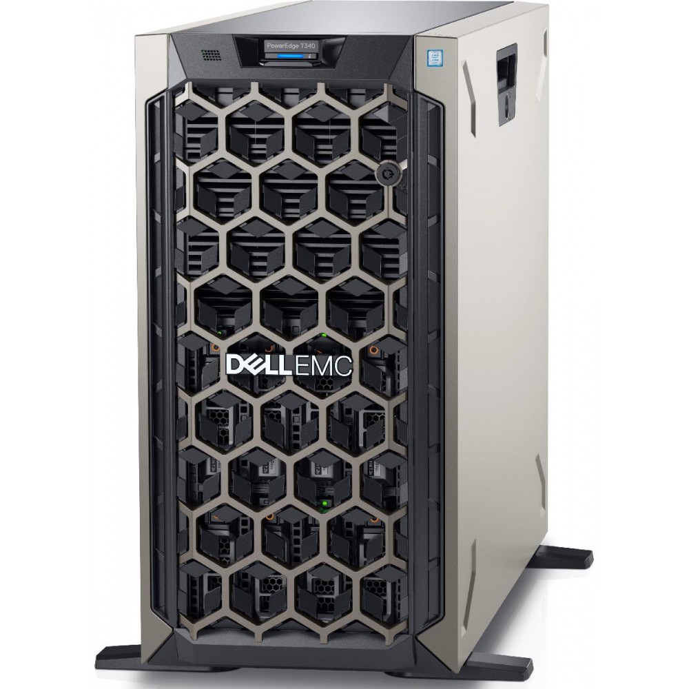 Dell PowerEdge T340 Xeon E-2224 (4-Cores)/16GB/8xLFF/2x480GB SSD/Perc H330/DVDRW/2x495W