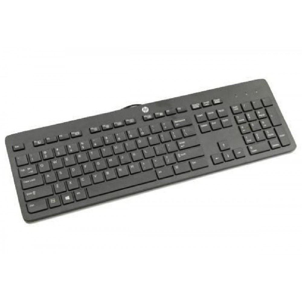 HP Business Slim Keyboard Wired USB Black English UK