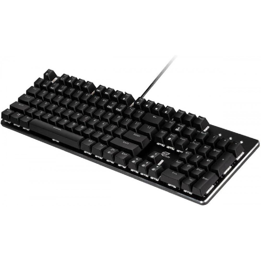 Monoprice Mechanical Backlit Keyboard With Outemu Brown Switches Wired USB Black English US