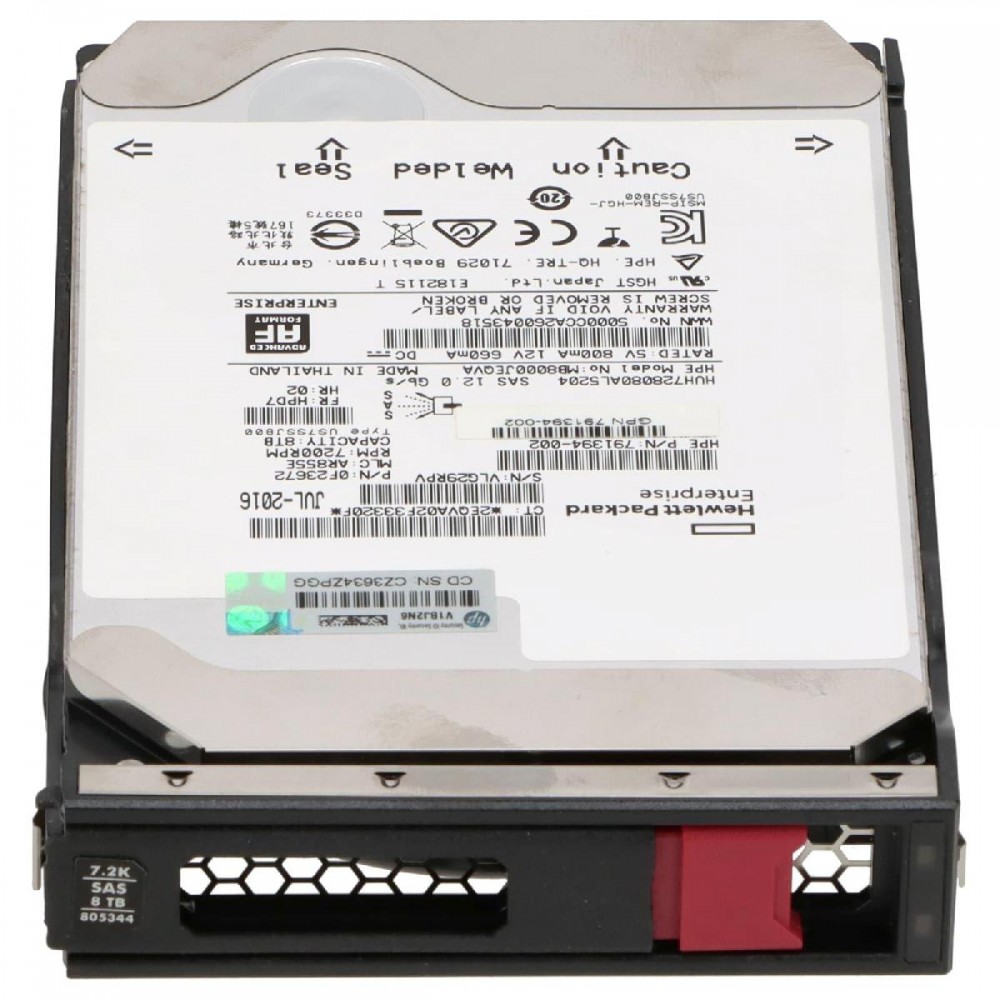 HDD HP 8TB SAS 12G 7.2K 3.5