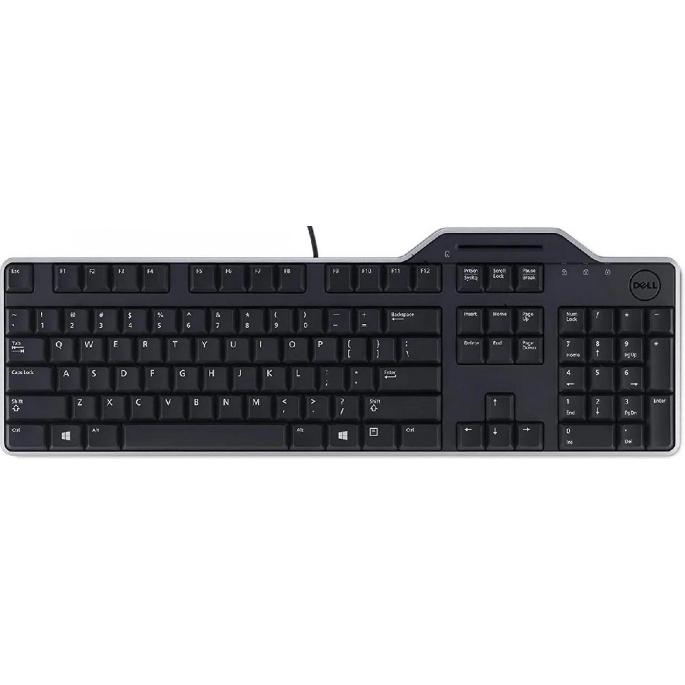 Dell KB813 Smartcard Keyboard Wired USB Black Spanish