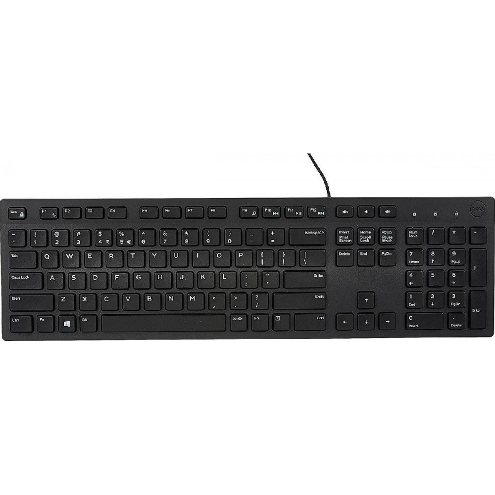 Dell KB216 Multimedia Keyboard Wired USB Black Russian NEW