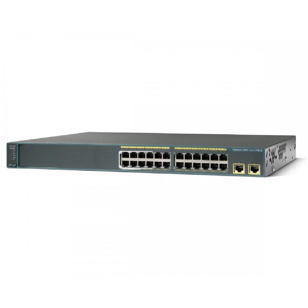 SWITCH CISCO 2960 24-Ports 10/100 2x1000BT w/ Rkmnts