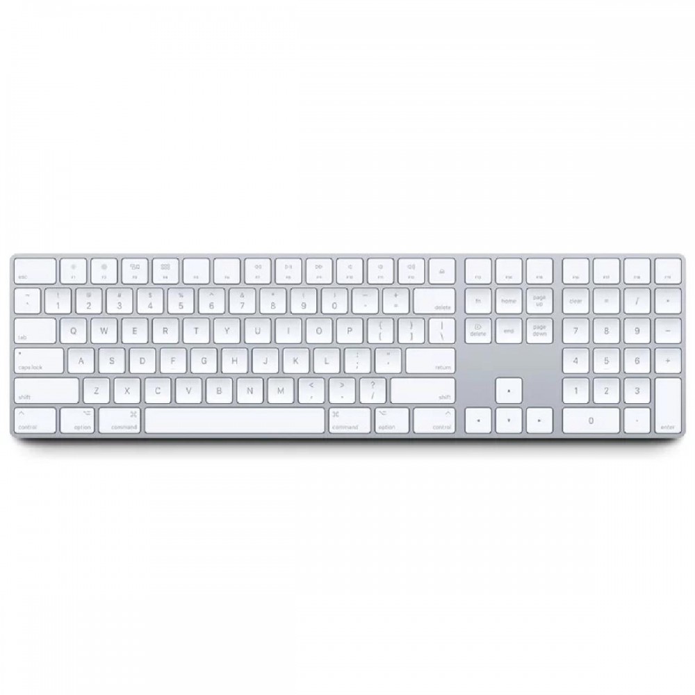 Apple A1843 Magic Keyboard Wired/Wireless White/Silver English UK /w Numeric Keypad