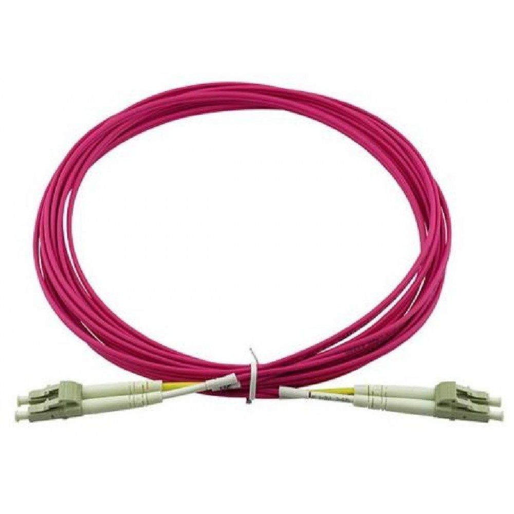 Cable LC UPC to LC UPC Duplex OM4 Multimode PVC (OFNR) 2.0mm Fiber Optic Patch 30m