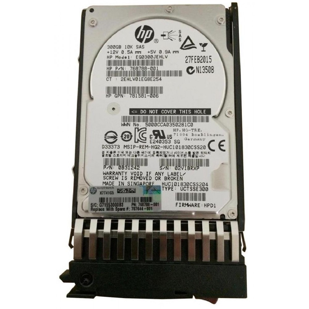 HDD HP 300GB SAS 12G 2.5