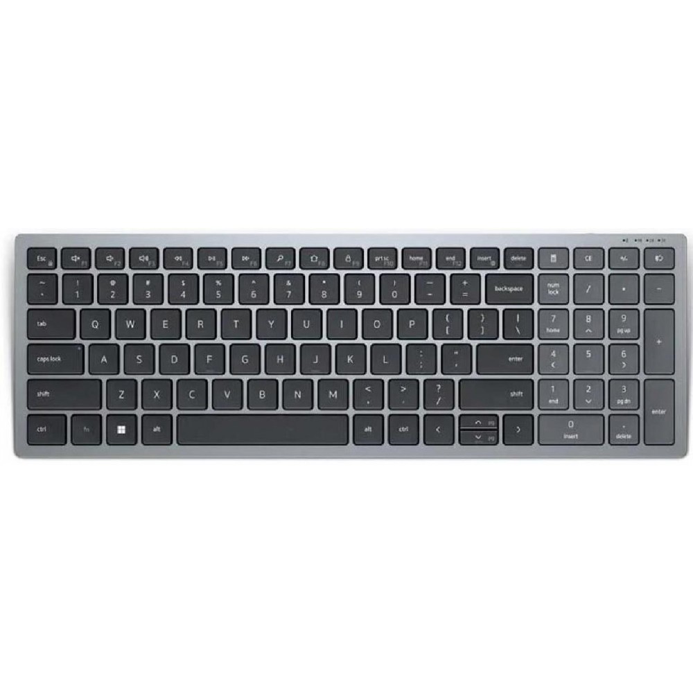 Dell KB740 Compact Multi-Device Keyboard Wireless/Bluetooth Grey German