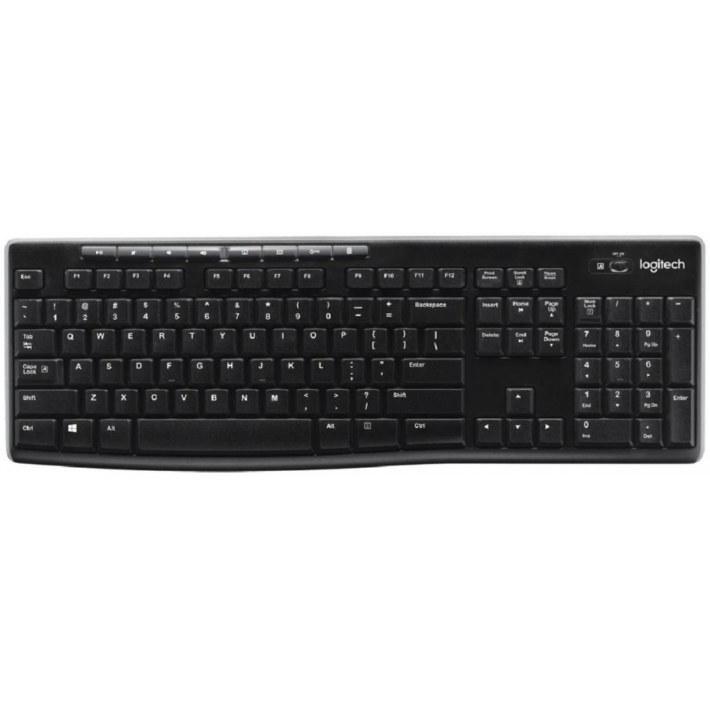 Logitech K270 Keyboard Wireless Black English UK