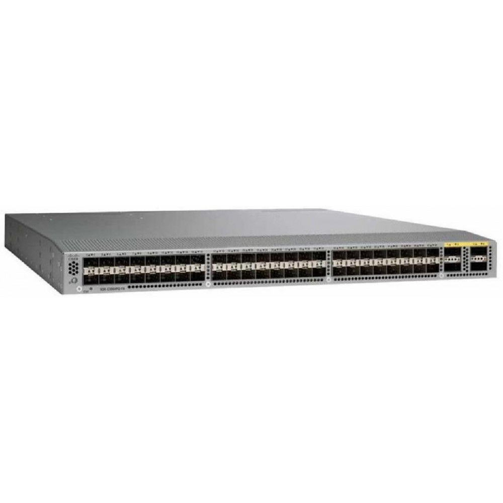 SWITCH NEXUS N3K-C3064-X-BA-L3 48-Ports - (48) 10G SFP (4) 40G QSFP+, 2x PSU 400W (P/N: N2200-PAC-400W-B) w/ Rkmnts